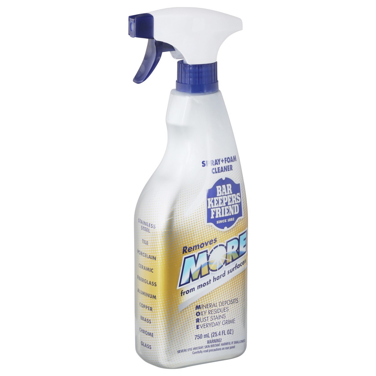 slide 12 of 12, Bar Keepers Friend Trigger Spray More Foam Cleaner, 25.4 fl oz