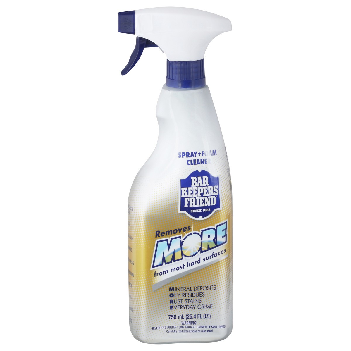 slide 7 of 12, Bar Keepers Friend Trigger Spray More Foam Cleaner, 25.4 fl oz