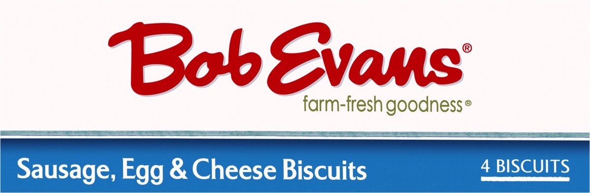 slide 9 of 9, Bob Evans Sausage, Egg & Cheese Biscuits, 18 oz