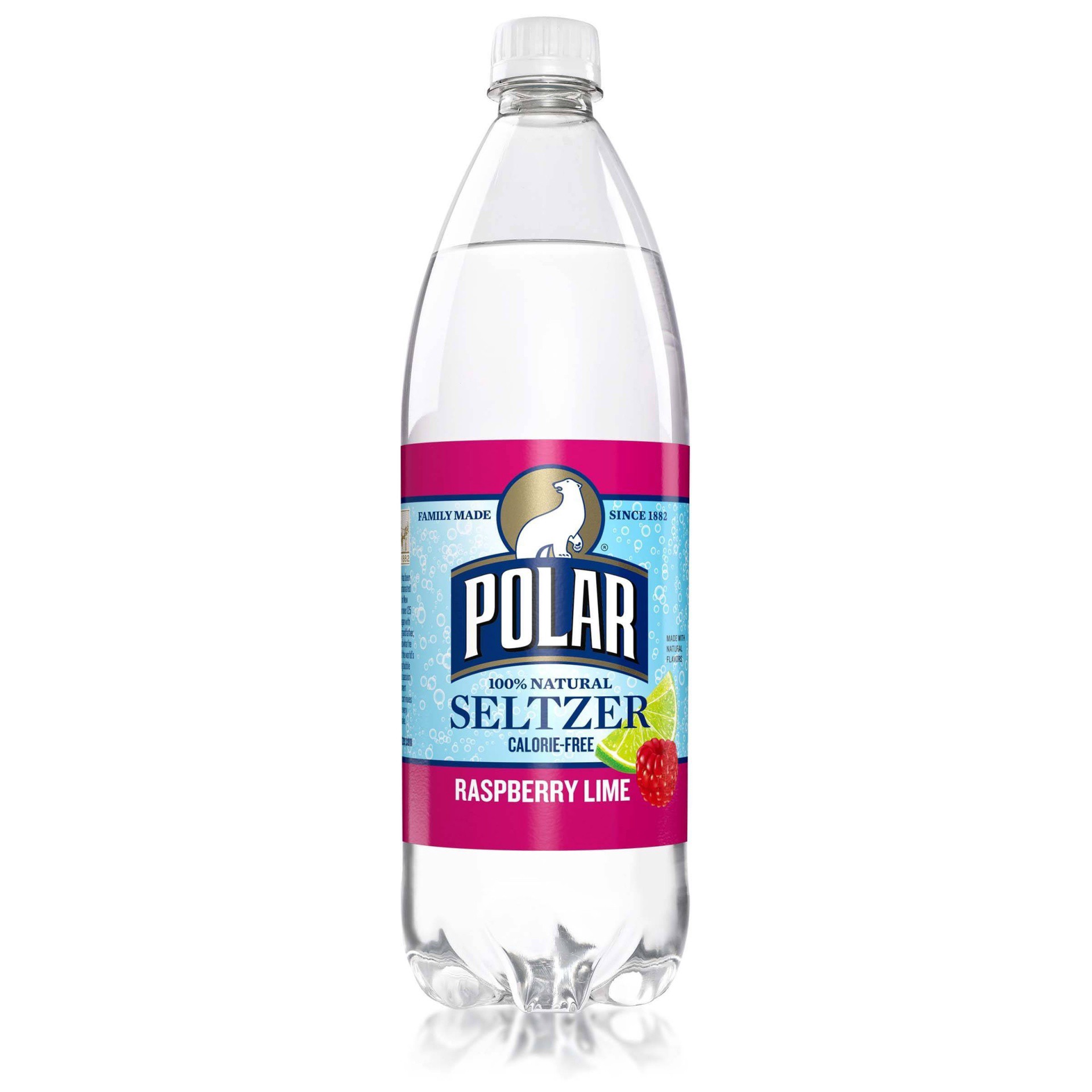 slide 1 of 9, Polar Premium Raspberry Lime Seltzer 33.8 fl oz, 33.8 fl oz