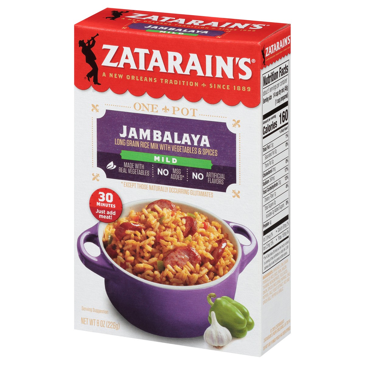 slide 3 of 9, Zatarain's Jambalaya Rice - Mild, 8 oz