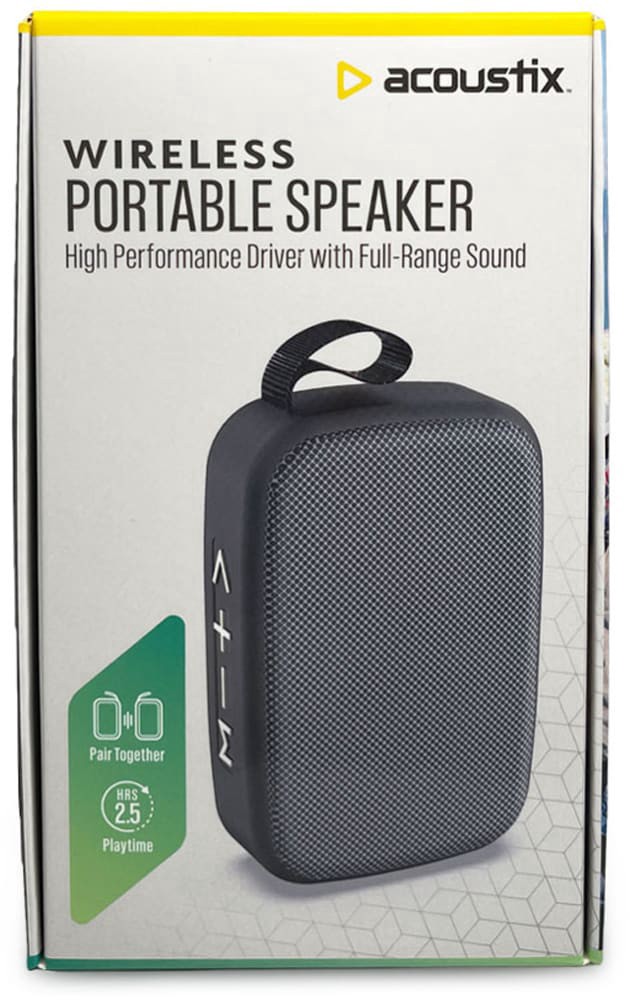 slide 1 of 1, Acoustix Wireless Mini Speaker Bkgy, 1 ct