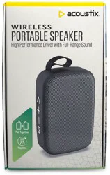 Acoustix Wireless Mini Speaker Bkgy