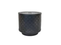 HD Designs Outdoors Small Metal Sunburst Water Fountain - Black