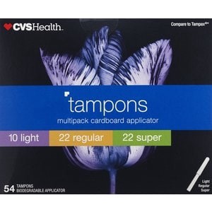 slide 1 of 1, CVS Health Tampons Multi Pack, 54 ct