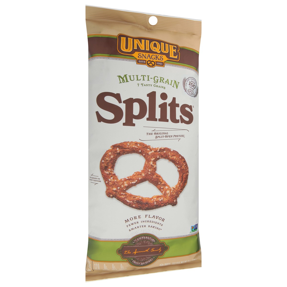 slide 8 of 9, Unique Snacks Splits Multi-Grain Pretzels 11 oz, 11 oz