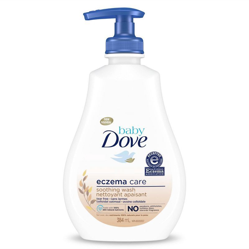 slide 1 of 11, Baby Dove Derma Care Soothing Baby Body Wash & Shampoo with Colloidal Oatmeal - 13 fl oz, 13 fl oz