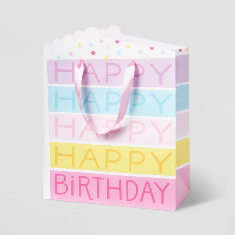 slide 1 of 3, Cake Piece Medium Gift Bag - Spritz™, 1 ct