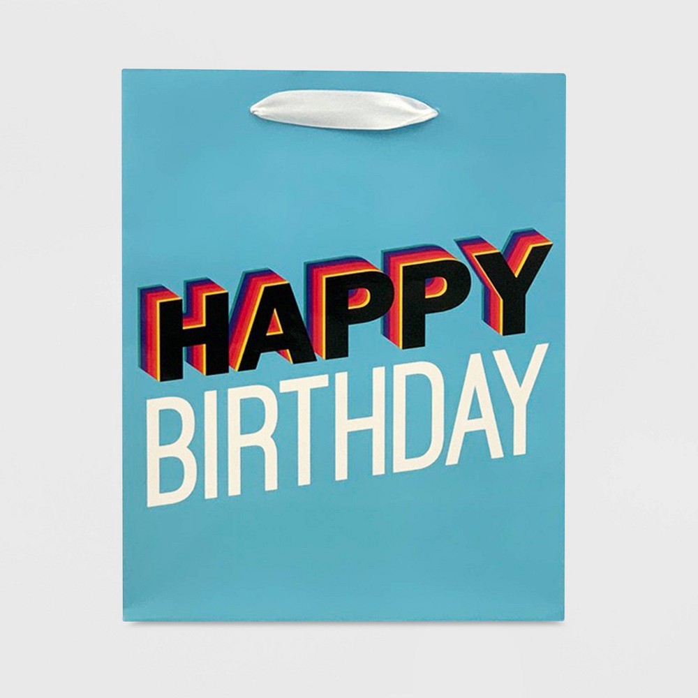 slide 2 of 2, Small Basic "Happy Birthday" Gift Bag - Spritz, 1 ct