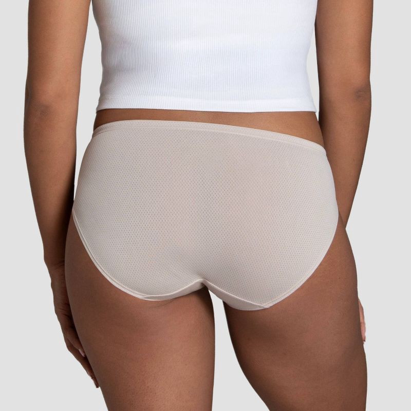 slide 4 of 5, Fruit of the Loom Women's 6pk Breathable Micro-Mesh Bikini Underwear - Colors May Vary 5: Moisture Wicking, Tagless, 6 ct