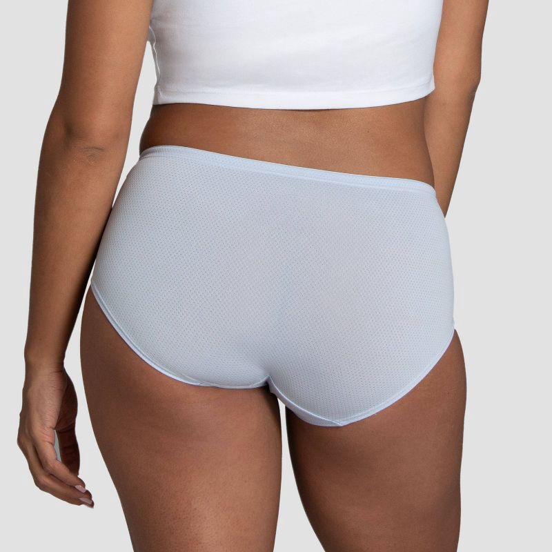 slide 5 of 6, Fruit of the Loom Women's 6pk Breathable Micro-Mesh Low-Rise Briefs - Colors May Vary 7: Moisture Wicking Knit Mesh, 6 ct