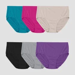 Fruit of the Loom Women's 6pk Breathable Micro-Mesh Brief Underwear- Colors May Vary 8