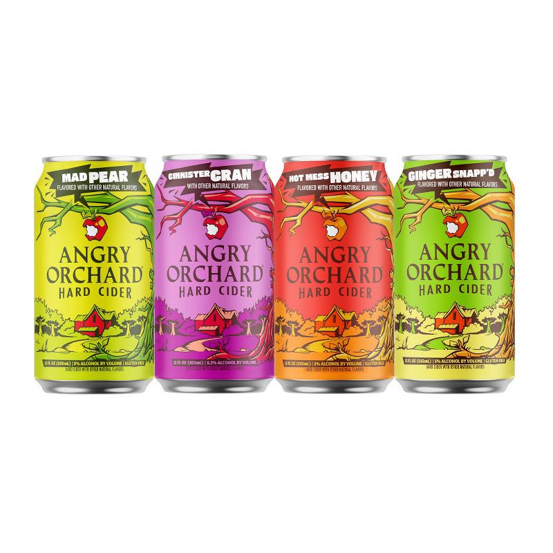 slide 2 of 9, Angry Orchard Hard Cider Seasonal Variety Pack - 12pk/12 fl oz Cans, 12 ct; 12 fl oz