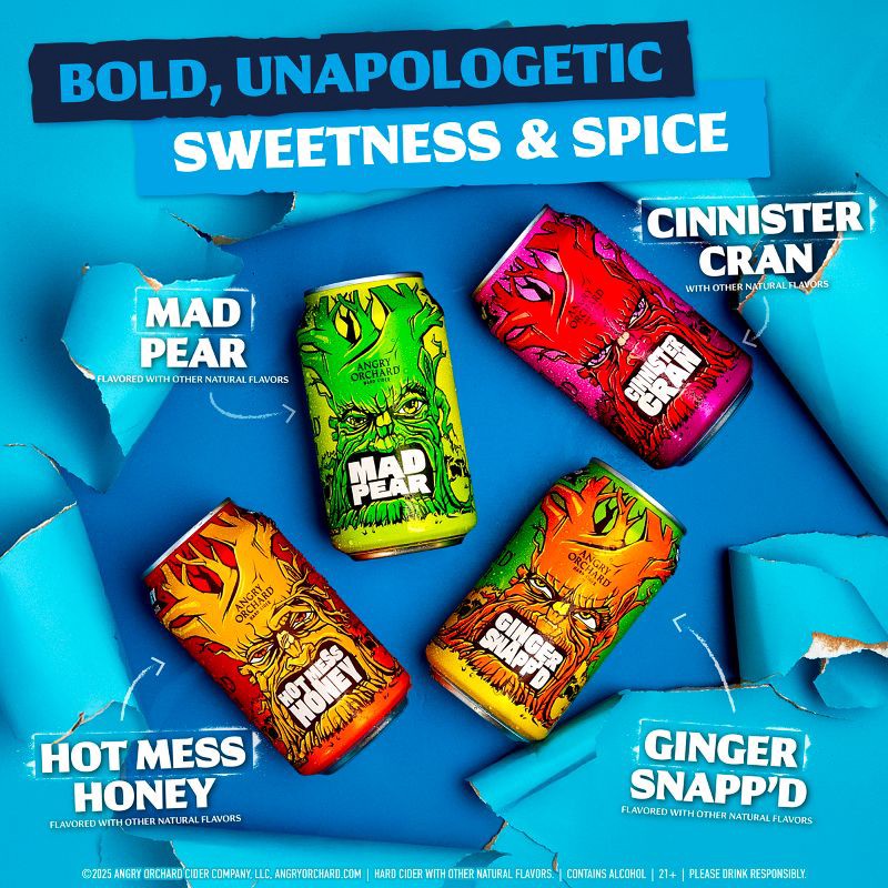 slide 3 of 9, Angry Orchard Hard Cider Seasonal Variety Pack - 12pk/12 fl oz Cans, 12 ct; 12 fl oz