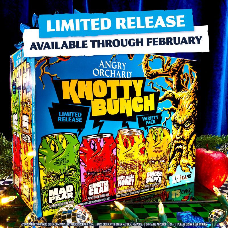 slide 5 of 9, Angry Orchard Hard Cider Seasonal Variety Pack - 12pk/12 fl oz Cans, 12 ct; 12 fl oz