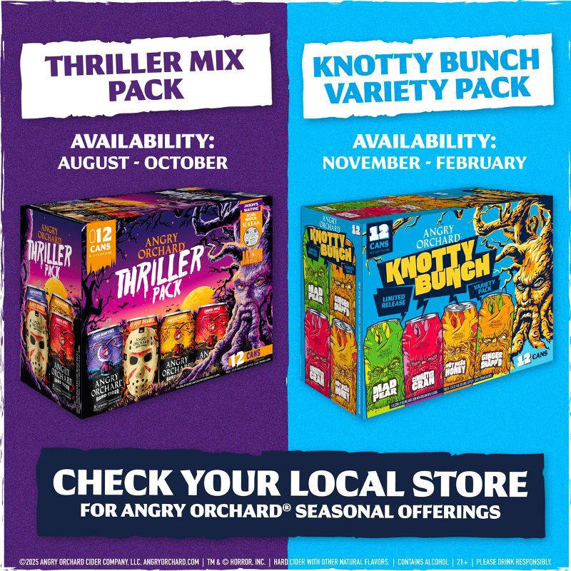 slide 7 of 9, Angry Orchard Hard Cider Seasonal Variety Pack - 12pk/12 fl oz Cans, 12 ct; 12 fl oz