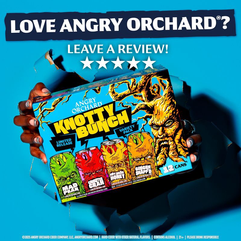 slide 8 of 9, Angry Orchard Hard Cider Seasonal Variety Pack - 12pk/12 fl oz Cans, 12 ct; 12 fl oz