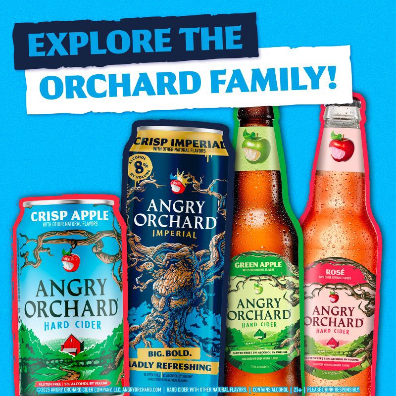 slide 9 of 9, Angry Orchard Hard Cider Seasonal Variety Pack - 12pk/12 fl oz Cans, 12 ct; 12 fl oz