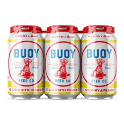 Buoy Beer Co Buoy Czech-Style Pilsner Beer - 6pk/12 fl oz Cans