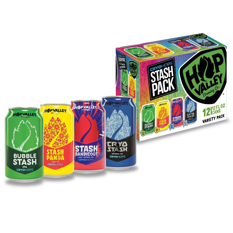 slide 1 of 9, Hop Valley Brewing Co. Hop Valley Brewing IPA Variety Pack - 12pk/12 fl oz Cans, 12 ct; 12 fl oz