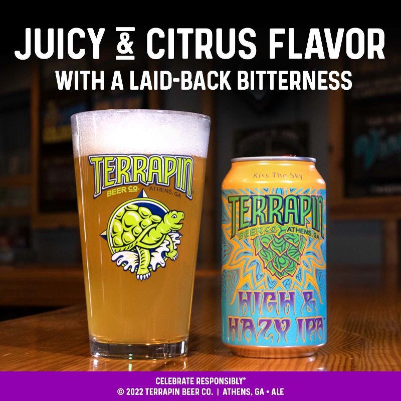 slide 3 of 9, Terrapin Beer Co. Terrapin High & Hazy IPA Beer - 6pk/12 fl oz Cans, 6 ct; 12 fl oz