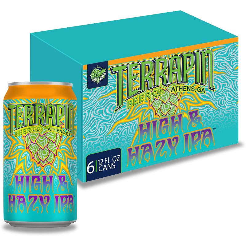 slide 1 of 9, Terrapin Beer Co. Terrapin High & Hazy IPA Beer - 6pk/12 fl oz Cans, 6 ct; 12 fl oz