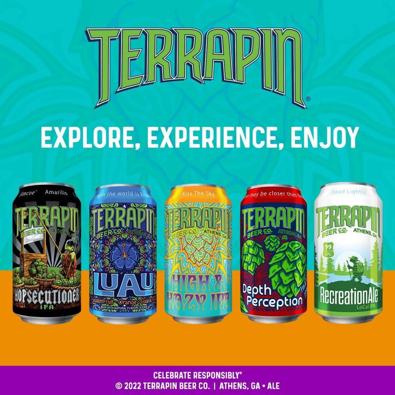 slide 7 of 9, Terrapin Beer Co. Terrapin High & Hazy IPA Beer - 6pk/12 fl oz Cans, 6 ct; 12 fl oz