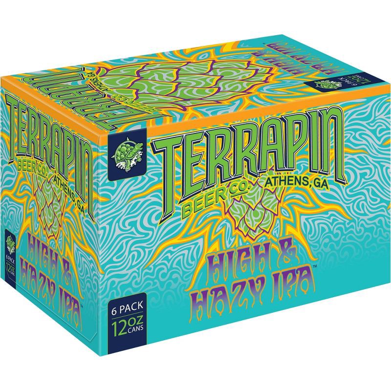 slide 1 of 9, Terrapin Beer Co. Terrapin High & Hazy IPA Beer - 6pk/12 fl oz Cans, 6 ct; 12 fl oz