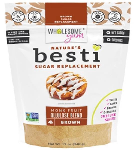 slide 1 of 1, Wholesome Yum Nature's Besti Brown Monk Fruit Allulose Blend, 12 oz