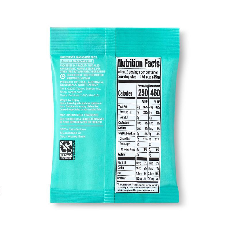 slide 3 of 3, Macadamia Nuts - 2.25oz - Good & Gather™, 2.25 oz