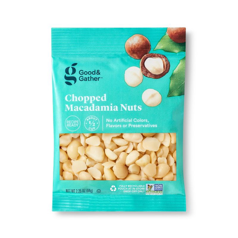 slide 1 of 3, Macadamia Nuts - 2.25oz - Good & Gather™, 2.25 oz