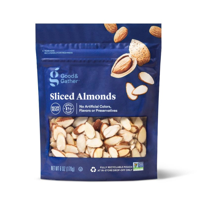 slide 1 of 3, Sliced Almonds - 6oz - Good & Gather™, 6 oz