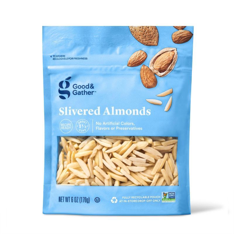 slide 1 of 3, Slivered Almonds - 6oz - Good & Gather™, 6 oz
