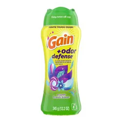 Gain Odor Defense In-wash Scent Booster, Super Fresh Blast scent, 10.7 OZ, 2 in 1 Freshness plus Odor Protection, laundry scent beads