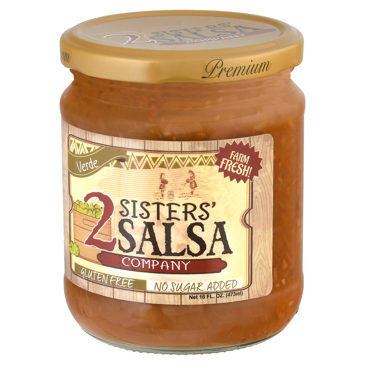slide 3 of 11, 2 Sisters' Salsa Premium Verde Salsa 16 fl oz, 16 fl oz