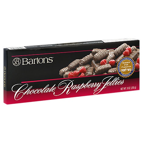 slide 1 of 1, Bartons Jellies Chocolate Raspberries - 9 Oz, 9 oz