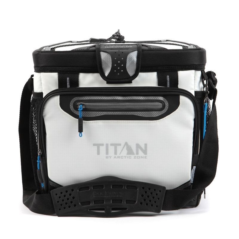 slide 2 of 17, Titan by Arctic Zone Deep Freeze Zipperless Hardbody 20qt Cooler - White, 1 ct