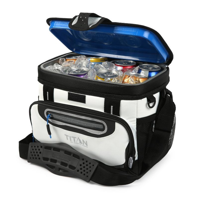 slide 8 of 17, Titan by Arctic Zone Deep Freeze Zipperless Hardbody 8qt Cooler - White, 1 ct