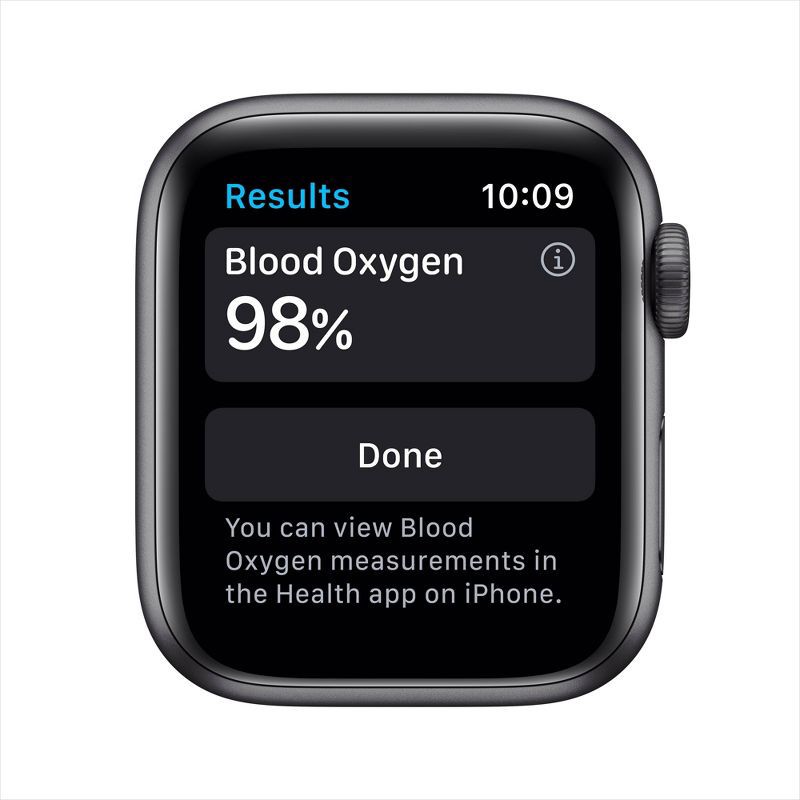 slide 3 of 6, Apple Watch Series 6 GPS 44mm Black Unity Aluminum Case with Black Unity Sport Band, 1 ct