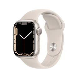 Apple Watch Series 7 GPS 41mm Starlight Aluminum Case with Starlight Sport Band