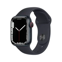 Apple Watch Series 7 GPS + Cellular 45mm Midnight Aluminum Case with Midnight Sport Band