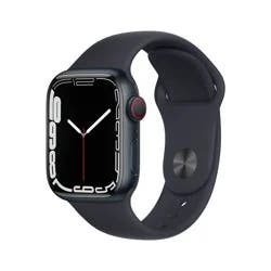 Apple Watch Series 7 GPS + Cellular 45mm Midnight Aluminum Case with Midnight Sport Band
