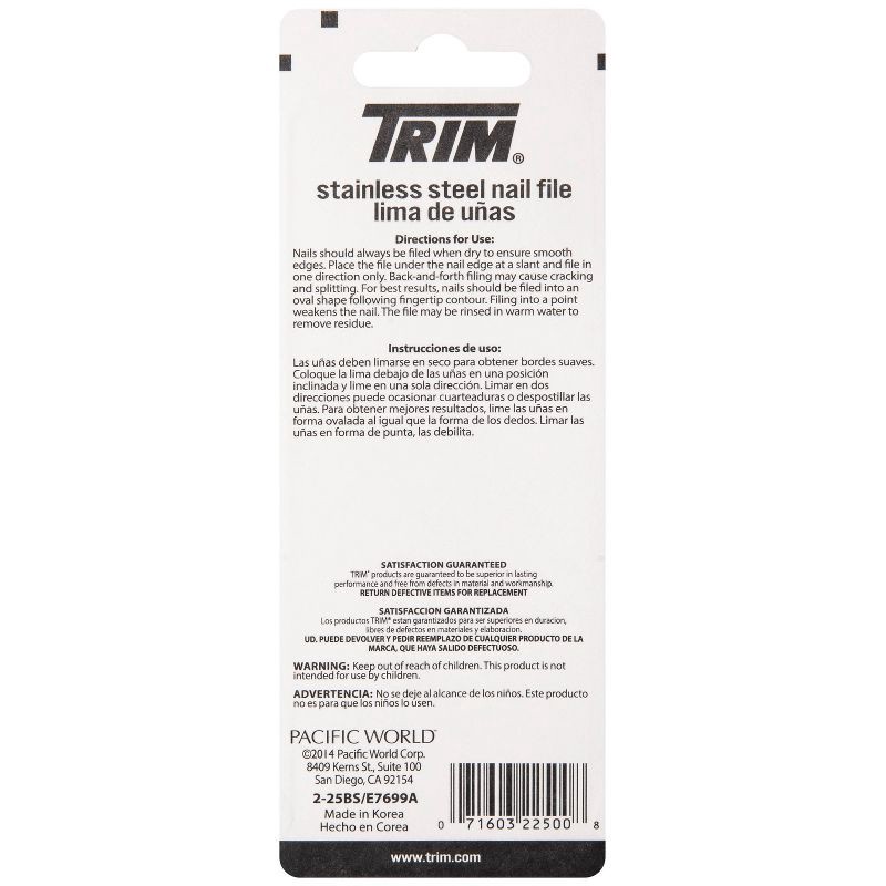 slide 2 of 3, Trim Metal Nail File, 1 ct