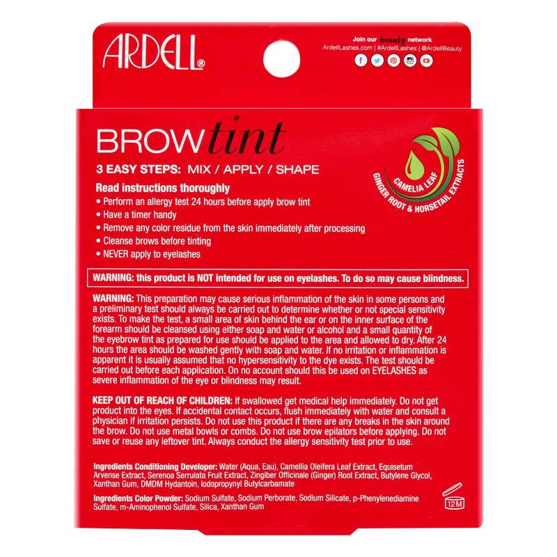 slide 4 of 5, Ardell Brow Tint - Light Brown - 12ct, 12 ct