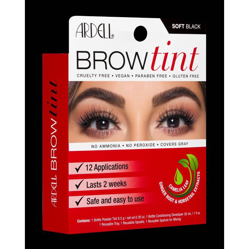 slide 1 of 5, Ardell Brow Tint - Soft Black - 12ct, 12 ct