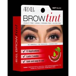 Ardell Brow Tint Kit - Soft Black: Paraben-Free, Vegan, Aluminum-Free, Includes Spoolie Brush