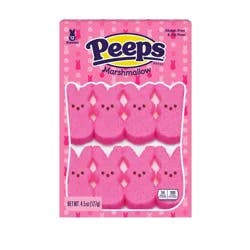 Peeps Easter Marshmallow Pink Bunnies - 4.5oz/12ct