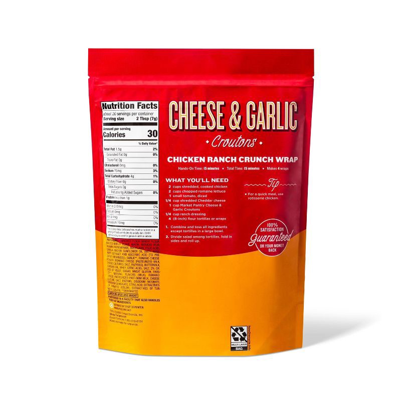 slide 2 of 4, Cheese and Garlic Croutons - 5oz - Market Pantry™, 5 oz