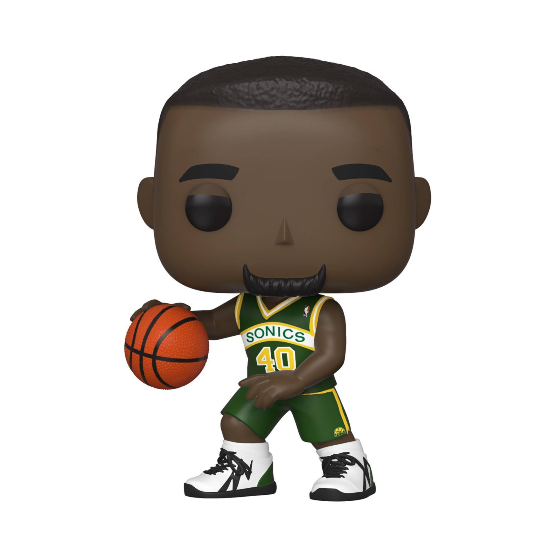 slide 1 of 2, Funko POP! NBA: Seattle Supersonics - Shawn Kemp (ECCC Shared Exclusive), 1 ct