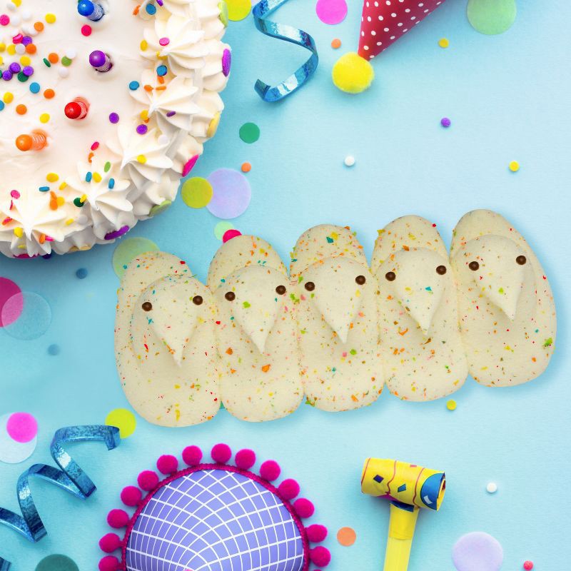 slide 2 of 6, Peeps Easter Party Cake Marshmallow Chicks - 4.5oz/15ct, 4.5 oz, 15 ct